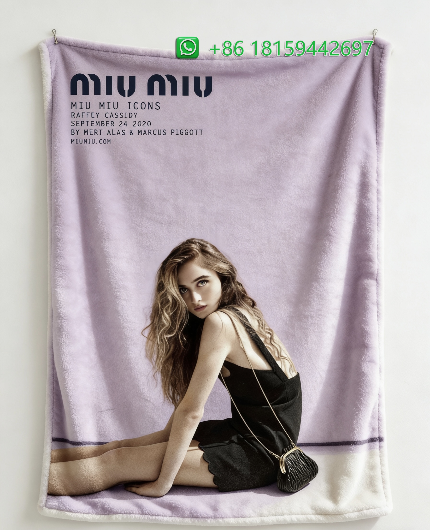 Miumiu Throw Blankets